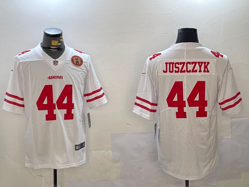 Men San Francisco 49ers #44 Juszczyk White Second generation 2024 Nike Limited NFL Jersey style 4